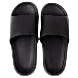 50 Bulk Men's Slides Sandals Black