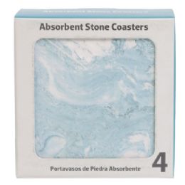 12 Bulk Coaster 4pc Set Teal Quartz Thirstystone