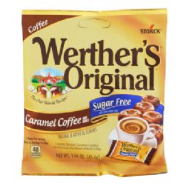 12 Bulk Werthers Original Sugar Free Coffee 1.46 Oz Peg Bag