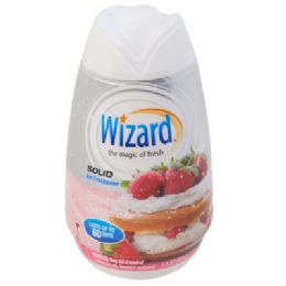 12 Bulk Air Freshener 7.8oz Solid Adjustable Wizard Strawberry Shortcake
