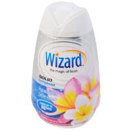 12 Bulk Air Freshener 7.8oz Solid Adjustable Wizard Hawaiian Retreat