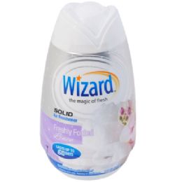 12 Bulk Air Freshener 7.8oz Solid Adjustable Wizard Freshly Folded Linen