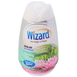 12 Bulk Air Freshener 7.8oz Solid Adjustable Wizard Morning Mist