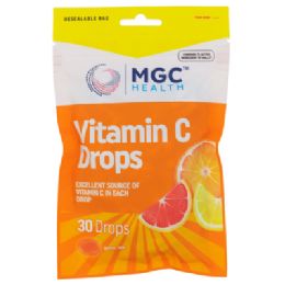 144 Bulk Cough Drops 30ct Vitamin C Mgc Health
