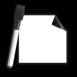 2 Bulk 3" X 3" White Dry Erase Stickables W/ Dry Erase Marker
