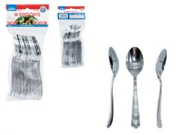 96 Bulk 20pc Spoons Light Silver 