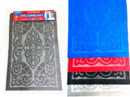 48 Bulk Floor Mat 17" X 26.8"  Grey,black,red,blue Clr
