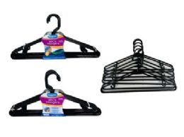48 Bulk Hanger Adult 8/pk Black ;40cm/l W/antI-Slip Dot