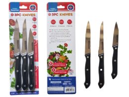 96 Bulk Knives 3pc 4.5", 4.5, 3"blade Bla
