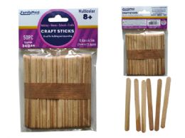 144 Bulk Craft Stick 50pc 4.49" L X 0.39" 2mm