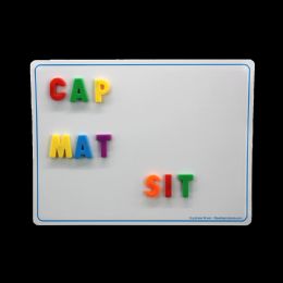 24 Bulk 9" X 12" Magnetic, Plain, TwO-Sided, Dry Erase Learning Mat