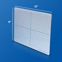 24 Bulk 9" X 12" Xy Axis, TwO-Sided, Dry Erase Learning Mat
