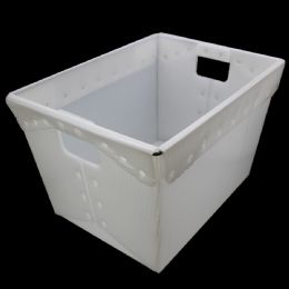2 Bulk Translucent Plastic Storage Postal Tote