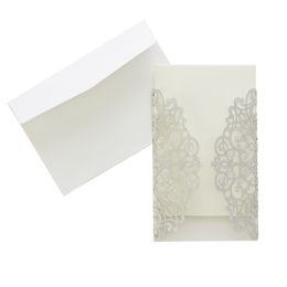 12 Bulk Invitation Cards 8pc/bag - Silver