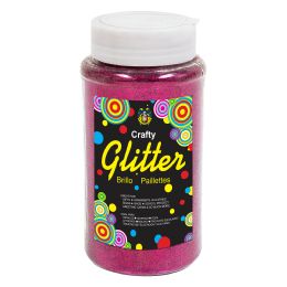 24 Bulk Fine Glitter Bottle 1 Lbs - Fuchsia