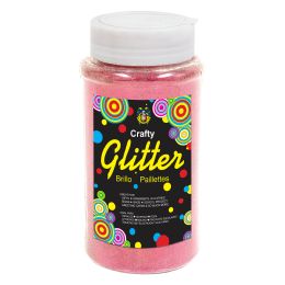 24 Bulk Fine Glitter Bottle 1 Lbs - Pink