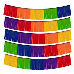 12 Bulk Metallic Fringe Banner 60 inch 9pc/set - Multicolor