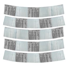 12 Bulk Metallic Fringe Banner 60 inch 9pc/set - Silver