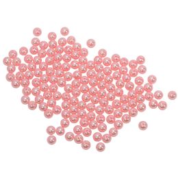 12 Bulk 10mm Craft Pearl Beads With Hole 454g/bag - Pink
