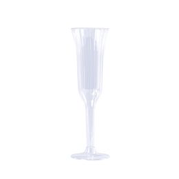 20 Bulk Plastic Champagne Flutes 5.5oz 8 inch 12pc