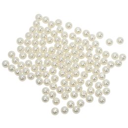 12 Bulk 10mm Craft Pearl Beads With Hole 454g/bag - Ivory
