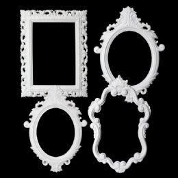 Bulk Plastic Frame 4pc/set - White