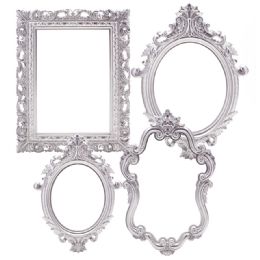Bulk Plastic Frame 4pc/set - Silver