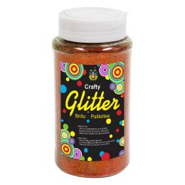 24 Bulk Fine Glitter Bottle 1 Lbs - Orange