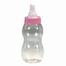 48 Bulk Plastic Baby Bottle 11 inch - Pink