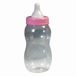 24 Bulk Plastic Baby Bottle Pink 15 inch