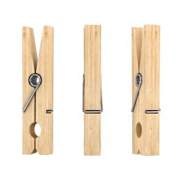 48 Bulk Wood Clothespins 1 1/8 inch 50pc/bag - Natural