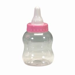 48 Bulk Plastic Baby Bottle Pink 8 1/2 inch