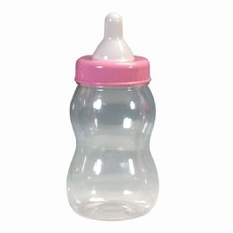 24 Bulk Plastic Baby Bottle Pink 13 1/2 inch
