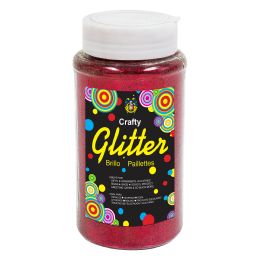 24 Bulk Fine Glitter Bottle 1 Lbs - Red