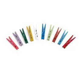 48 Bulk Wood Clothespins 1 inch 50pc/bag - Assorted Colors