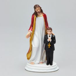 48 Bulk Poly Resin First Communion Boy 7 inch