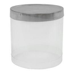 24 Bulk Cylinder Pvc Container 4 inch 6pc/pack - Silver