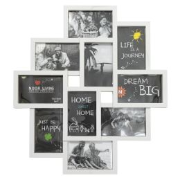 12 Bulk Plastic Picture Collage Frame - White