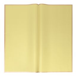 40 Bulk Floral Wrapping Paper With Gold Edge  - Yellow