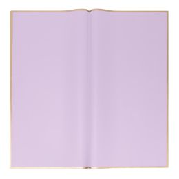 40 Bulk Floral Wrapping Paper With Gold Edge 20pc - Lavender