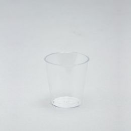 72 Bulk Plastic Shot Glass 1 5/8 inch 1oz 25pc/bag - Clear