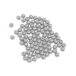 12 Bulk 10mm Craft Pearl Beads With Hole 454g/bag - Silver