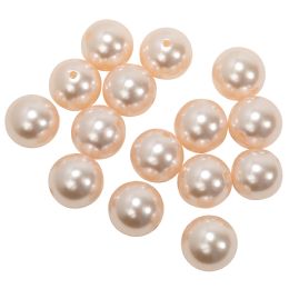 12 Bulk 30mm Craft Pearl Beads With Hole 454g/bag - Blush