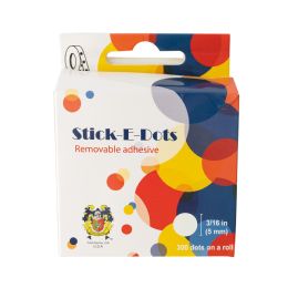 24 Bulk SticK-E-Dots Small 3/16 inches 300 Dots/roll