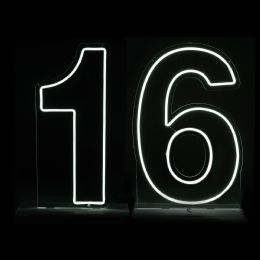 4 Bulk "16" Neon Light Sign With Stand And Hanging Chain 24 inch