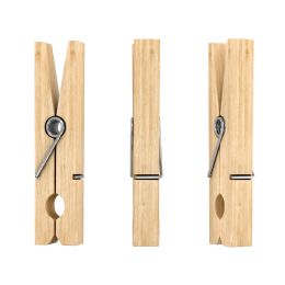 48 Bulk Wood Clothespins 1 inch 36pc - Natural