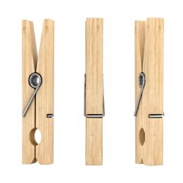 48 Bulk Wood Clothespins 1 7/8 inch 24pc - Natural