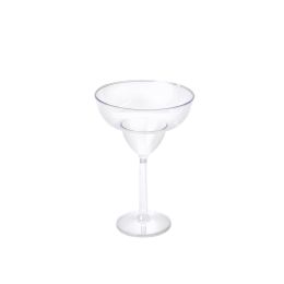 24 Bulk Plastic Jumbo Margarita Glass 30oz - Clear