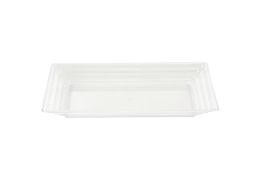 50 Bulk Rectanglar Plastic Tray - Clear