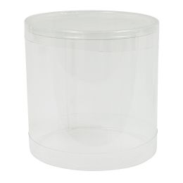 24 Bulk Cylinder Pvc Container 2 inch 12pc/pack - Clear
